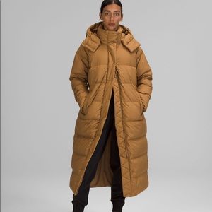 Lululemon-NWT Wunder Puff Jacket Long Size 8 Bold Beige